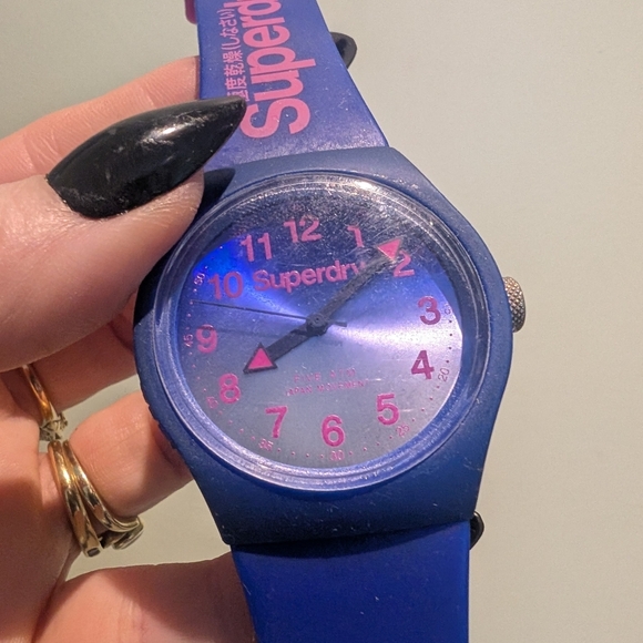 Superdry Navy and Magenta Smartwatch - Picture 7 of 10